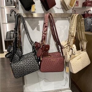 Michael Kors Black Multi Crossbody with Tech Attachment